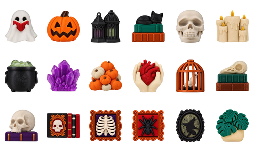 The 18 spooky keycaps