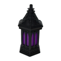 Gothic Lantern Clicker with purple stained-glass windows