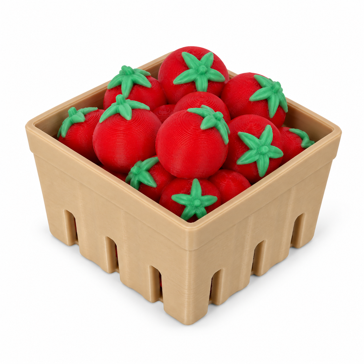 Red Tomatoes harvest basket clicker